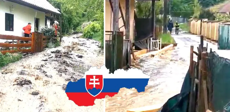 záplavy povodne Slovensko výstrahy