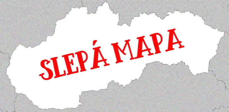 slepá mapa Slovensko kvíz